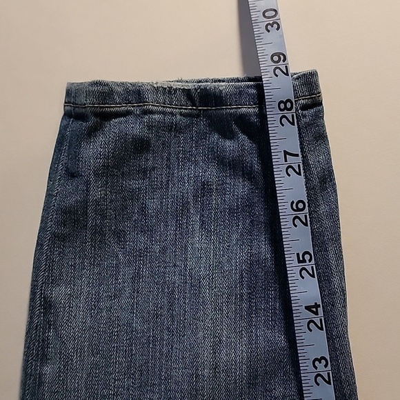 Guess Power Curvy Slim Ankle Jeans Women’s 31 Blue Mid Rise Stretch Distressed - Picture 12 of 12